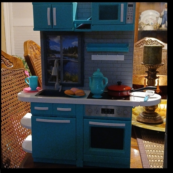 Light And Sound Kitchen With Refrigerator For 18" Dolls - Picture 3 of 13